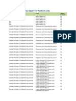 Approved TextBooks For 2015