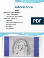 Minería Subterranea