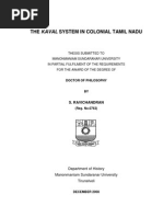 The Kaval System in Colonial Tamil Nadu