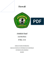 Firewall: Abdullah Hanif 1415015021 FTIK A'14