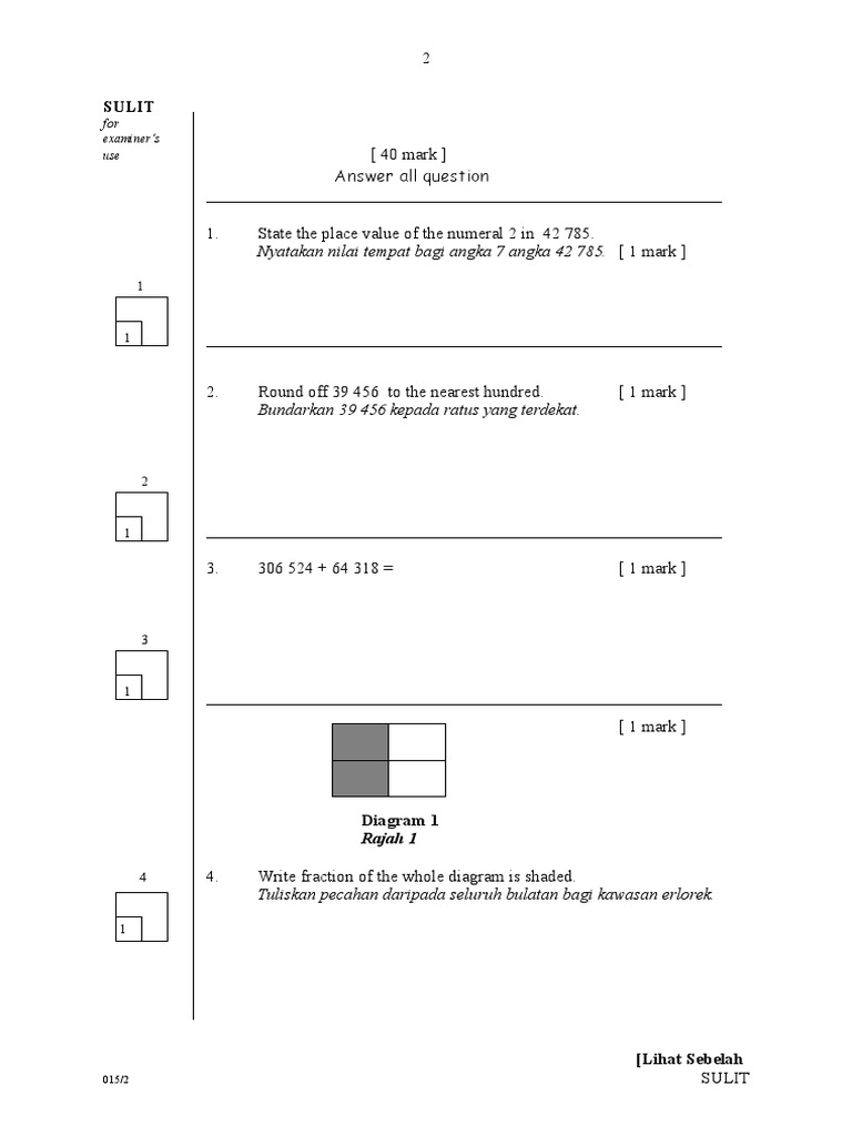 Math Exam Questions and Solutions | PDF