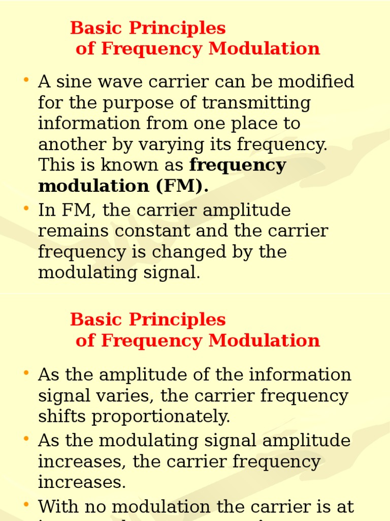 Frequency Modulation PDF Frequency Modulation Detector (Radio)