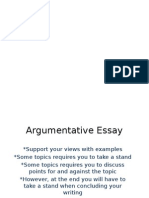 Argumentative Essay