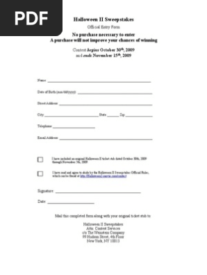Entry Form