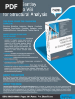 Learning Bentley STAAD Pro V8i For Structural Analysis