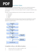 C Program Compilation Steps