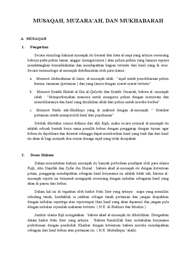 Makalah Musaqah 2 Docx