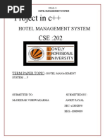 Download Project in cHotel Management System  by Vinod Verma SN26835313 doc pdf
