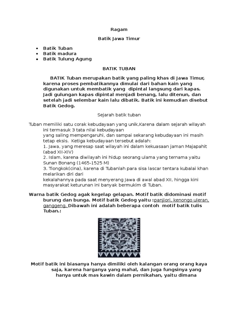 Koleksi gambar batik  motif  corak batik  terlengkap 