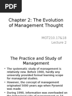 Chapter 2: The Evolution of Management Thought