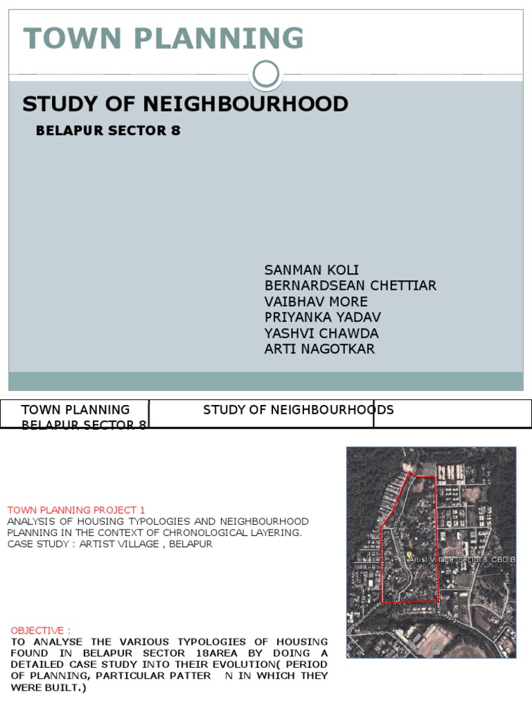 Townplanning Project Artist Vilage Belapur PDF