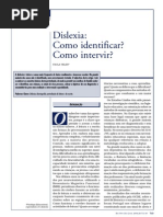  Dislexia - como Identificar e Intervir