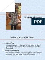 Writing a Business Plan