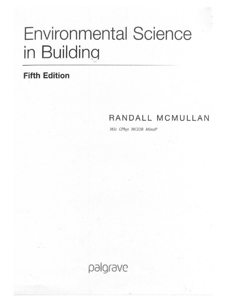 Environmental Science in Building | PDF | Building Insulation | Green ...