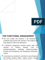 Supplementary Notes - Functional Magt Structure