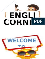 English Corner Sign