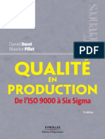 Qualite en Production - De l'ISO 9000 a Six Sigma