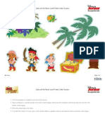 Disney Jake Never Land Pirates Cake Toppers Printable 1212 FDCOM