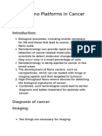 Nano Platforms in Cancer Therapy