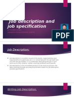 Job Description vs Job Specification