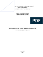 250511989 Procedimento de Calculo de Um Portico Rolante Com Capacidade de 10 Toneladas