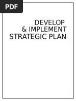 Develop & Implement Strategic Plan