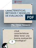 Características, Método y Modelos de Evaluación Psicológica