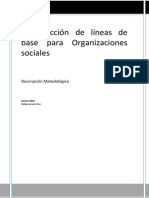 Construcción de Líneas de Base para Organizaciones Sociales