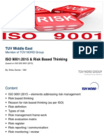 Iso9001 2015 Risk Management Linkedin