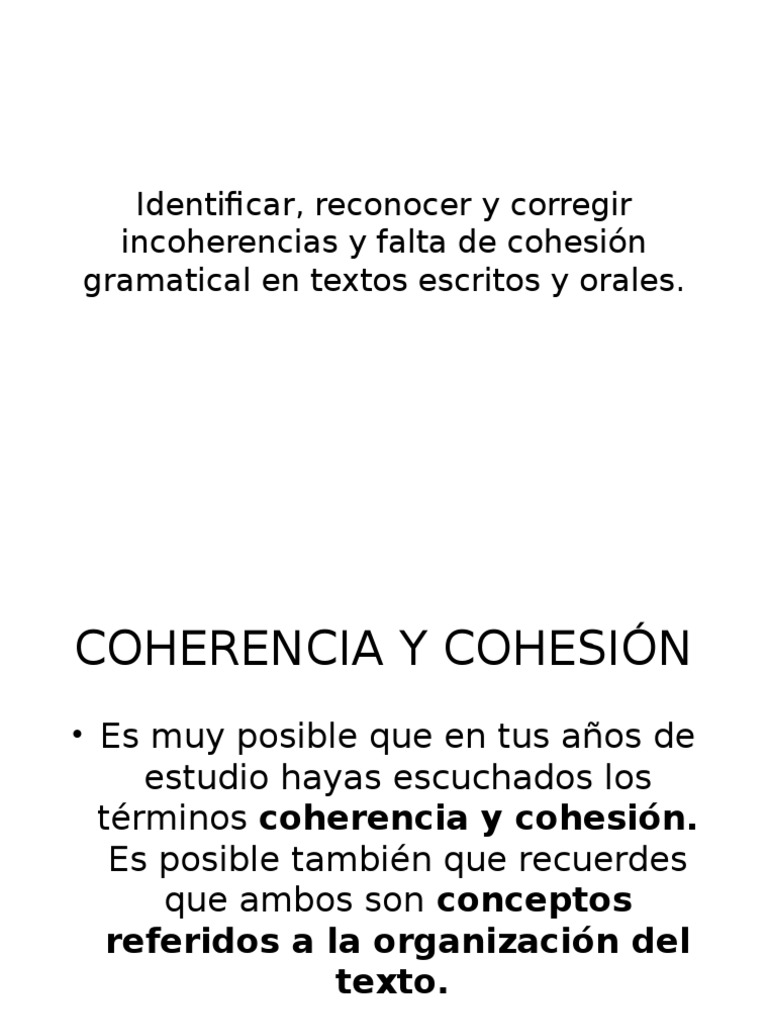 Mejora la Cohesión y Coherencia Textual | PDF | Policía | Asociación de ...