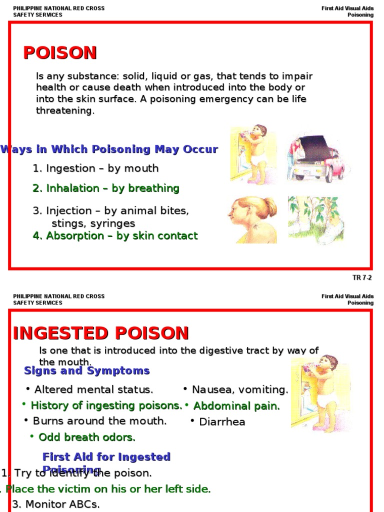 Mod 7 Poisoning PDF Poison First Aid