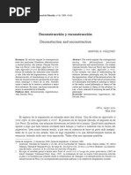 Destrucción y Reconstruccion