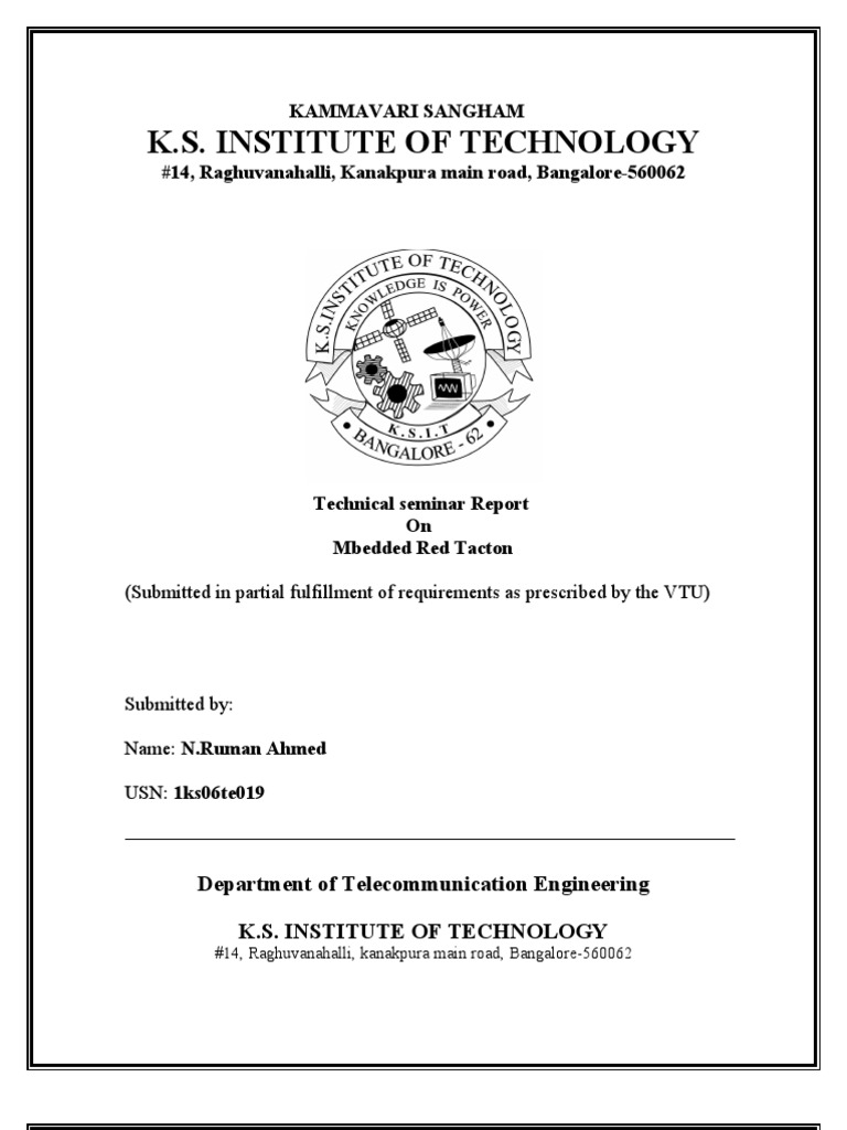 Seminar report certificate format image