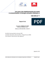 Quelles Solutions Pour Des Établissements de Santé À Consommation D'Énergie Annuelle Inférieure À 100 KWH/M ?