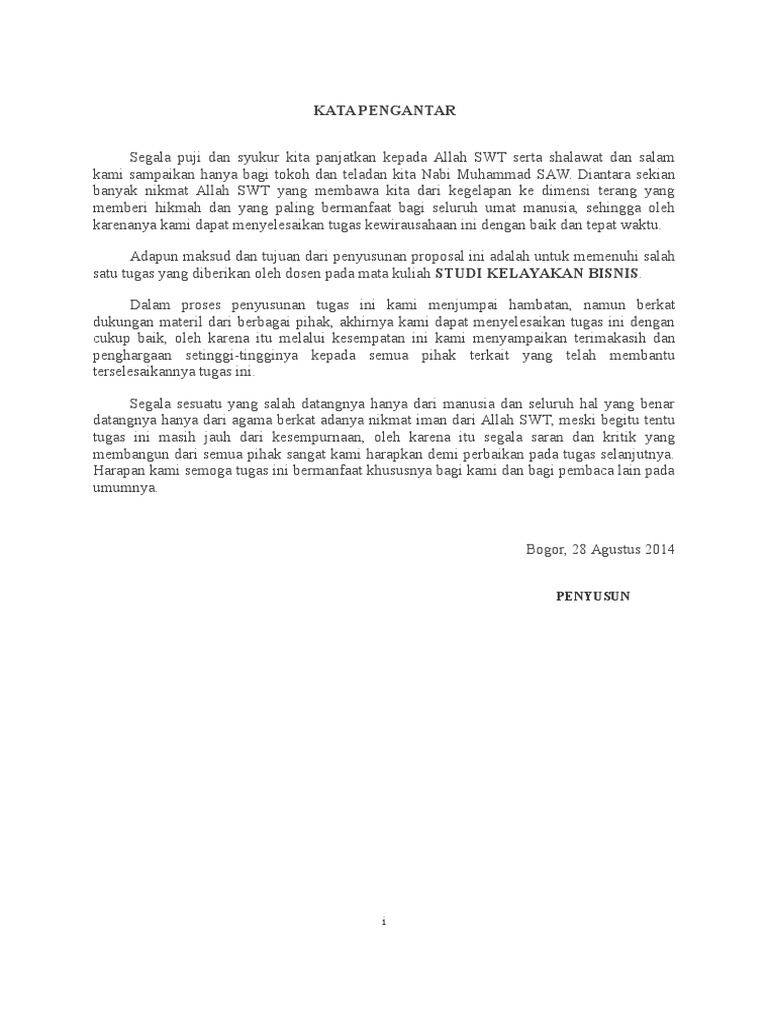 Proposal Usaha Nasi Goreng