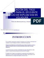 Aplicacion de Taco en Voladura PDF