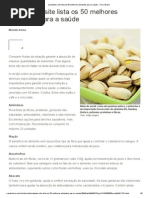 Os 50 Melhores Alimentos Para a Saúde