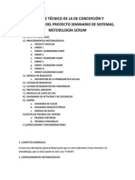 Informe Técnico de La de Concepción y Elaboración Del Proyecto Seminario de Sistemas