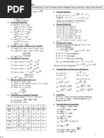 Tabela de Derivadas e Integrais