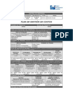 5. Plan de Gestión de Costos