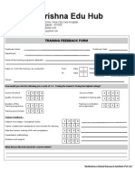 Training Feedback Form