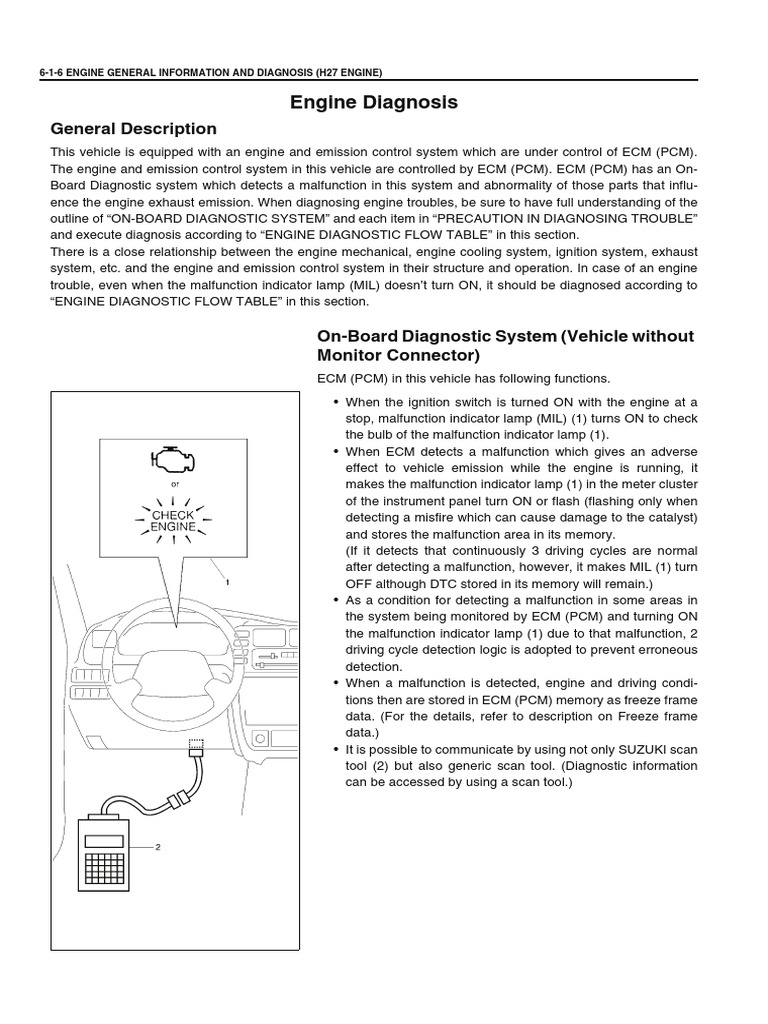 Engine Diagnostic Guide | PDF | Medical Diagnosis | Throttle