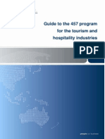 Guide To The 457 Program For The Tourism and Hospitality Industries