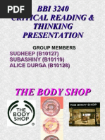 Bbi 3240 Critical Reading & Thinking Presentation