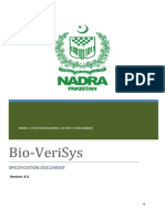 NADRA Bio-VeriSys Specification