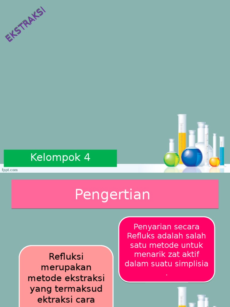 Metode dan Prinsip Refluks Ekstraksi | PDF