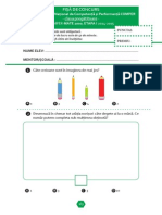 Clasa Pregatitoare Subiecte de Concurs Comper 2014 2015