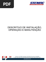 II - Descritivo de Instalação, Operação e Manutenção