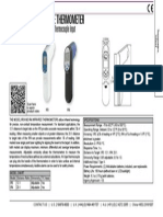 Infrared Non-Contact Thermometer: 12:1 Distance-to-Target Ratio, Laser Sighting