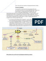 Pregunta 2 Mecanismo de Accion de La Insulina e Hipoglucemiantes